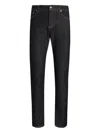 Dolce & Gabbana Trousers With Belt Loops And Contrast Stitching In Black