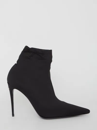 Dolce & Gabbana Kim Ankle Boots In Black