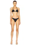 Dolce & Gabbana Jersey Bikini Set In Black