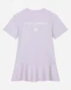 Dolce & Gabbana Abito Maniche Corte In Lilac
