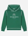 Dolce & Gabbana Felpa Con Cappuccio In Green