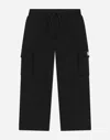 Dolce & Gabbana Jersey Jogging Pants In Black
