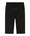 Dolce & Gabbana Dolce&gabbana Men Logo Plaque Jogging Bermuda In Black