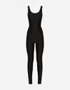Dolce & Gabbana Black Sleeveless Bodycon Women Jumpsuit Dress In Black