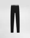 Dolce & Gabbana Jersey Leggings In Multi