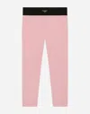 Dolce & Gabbana Jersey Leggings With Logo Tag