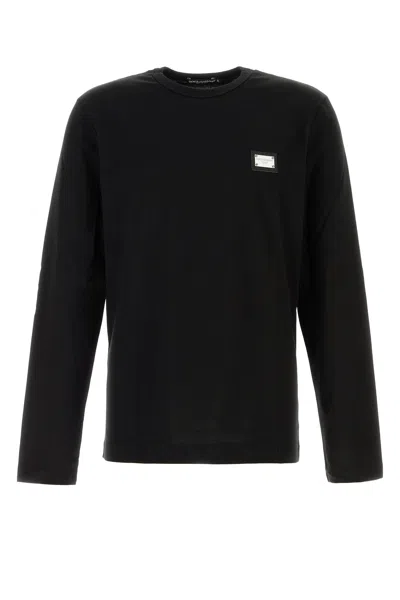 Dolce & Gabbana Black Cotton T-shirt