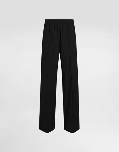 Dolce & Gabbana Jersey Milano Rib Leggings In Black