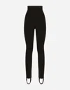Dolce & Gabbana Jersey Milano Rib Leggings In ブラック