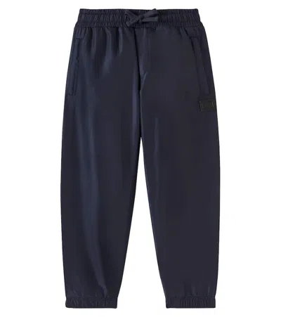 Dolce & Gabbana Kids' Jersey Sweatpants In Blue