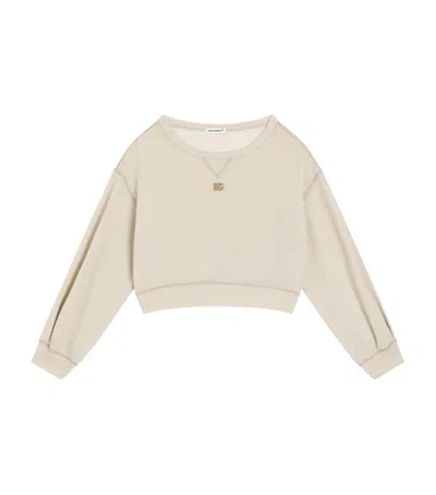 Dolce & Gabbana Kids' Jersey Sweatshirt In Neutral