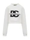 Dolce & Gabbana Logo-embroidered Pullover Sweatshirt In White