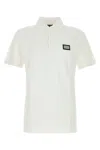 Dolce & Gabbana Polo With Logo Tag In White