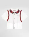 Dolce & Gabbana Ivory T-shirt For Girl With Logo In White