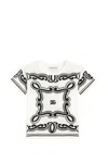 Dolce & Gabbana Bandana-print T-shirt In Bianco Nero