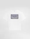 Dolce & Gabbana Jersey T-shirt With Branded Tag Patch In White