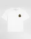 Dolce & Gabbana Jersey T-shirt With Dg Heraldic Patch In White