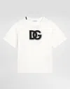 Dolce & Gabbana Jersey T-shirt With Dg Logo In White