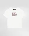 Dolce & Gabbana Jersey T-shirt With Dg Logo In White