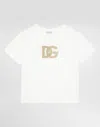 Dolce & Gabbana Jersey T-shirt With Dg Logo In White