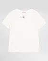 Dolce & Gabbana Jersey T-shirt With Dg Logo In White
