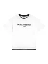Dolce & Gabbana Jersey T-shirt With Dolce&gabbana Embroidery In White