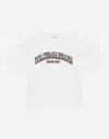 Dolce & Gabbana Jersey T-shirt With Dolce&gabbana Logo In Bianco
