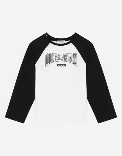 Dolce & Gabbana T-shirt Manica Lunga In Multicolor
