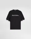 Dolce & Gabbana Jersey T-shirt With Embroidery In Black