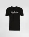 Dolce & Gabbana Jersey T-shirt With Embroidery In Black