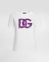 Dolce & Gabbana Jersey T-shirt With Lace Inlay