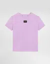 Dolce & Gabbana Jersey T-shirt With Logo Tag In Lilac