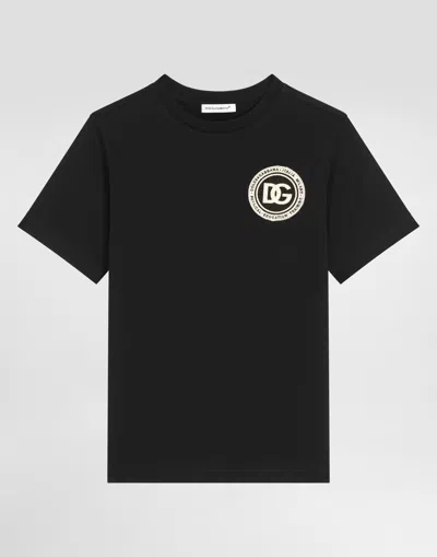 DOLCE & GABBANA JERSEY T-SHIRT WITH PATCH