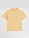 Dolce & Gabbana Shoulder Stripe T-shirt In Yellow