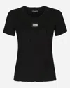 Dolce & Gabbana Jersey T-shirt With Rips In Black