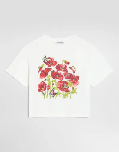 Dolce & Gabbana T-shirt En Jersey In White