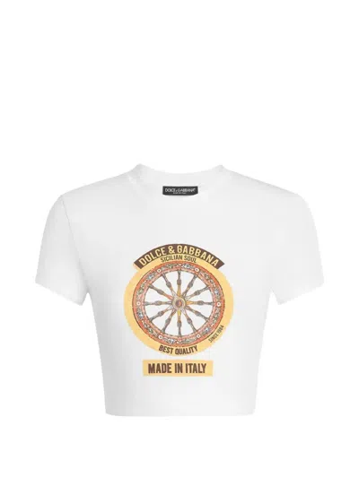 Dolce & Gabbana Jersey T-shirt In White
