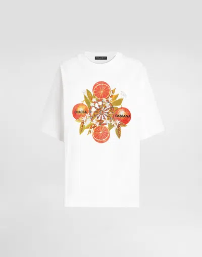 Dolce & Gabbana Jersey T-shirt In White