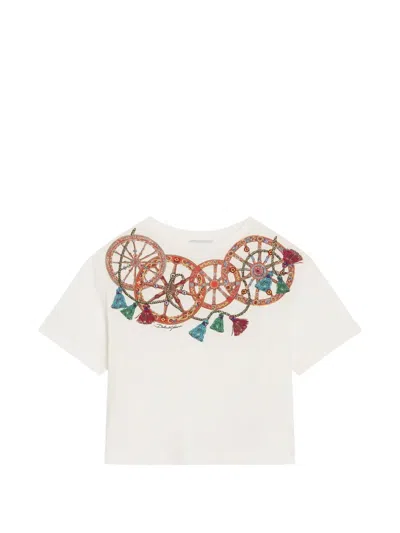 Dolce & Gabbana Jersey T-shirt With Applications In Multi