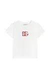 Dolce & Gabbana Jersey T-shirt With Embossed Logo In White