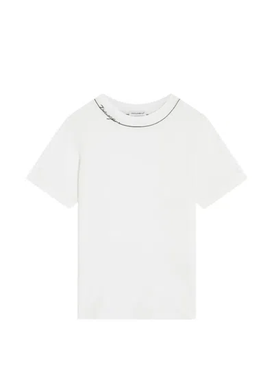 Dolce & Gabbana Kids' Jersey T-shirt With Logo In White