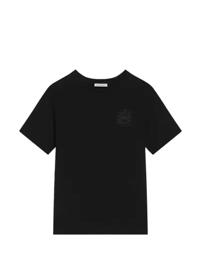Dolce & Gabbana Kids' Jersey T-shirt With Patch In Black