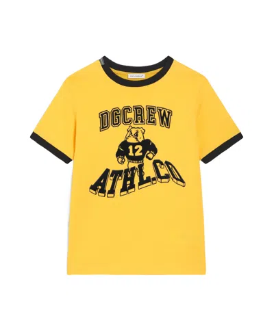 Dolce & Gabbana Kids' Jersey T-shirt In Yellow