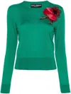 Dolce & Gabbana Luxurious Silk Blend Sweater In Rich V0402 Color
