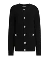Dolce & Gabbana Jewel Buttons Cardigan Sweaters And Cardigans Black In Black