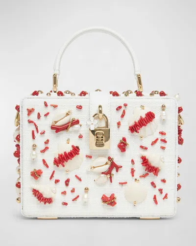 Dolce & Gabbana Jewel-embellished Box Top-handle Bag