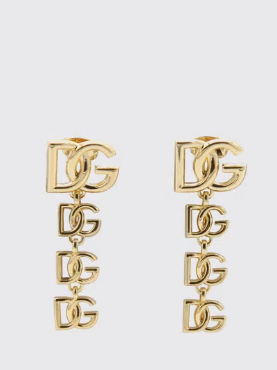 Dolce & Gabbana Golden Dg Logo Pendant Earrings