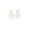 Dolce & Gabbana Stylish Brass & Plexiglass Earrings Clips In Grey
