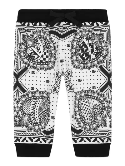 Dolce & Gabbana Bandana-print Cotton Sweatpants In Multi