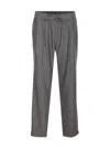 Dolce & Gabbana Trousers Tailored Herringbone Pattern In Gray